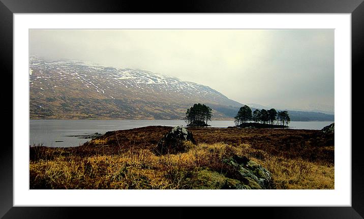 loch ossian color Framed Mounted Print by dale rys (LP)