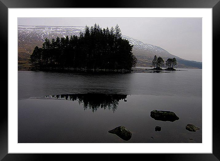 loch reflection Framed Mounted Print by dale rys (LP)