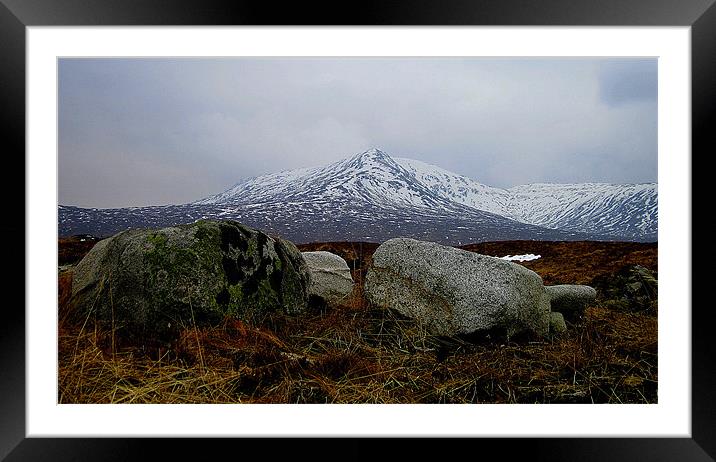 the rocks Framed Mounted Print by dale rys (LP)