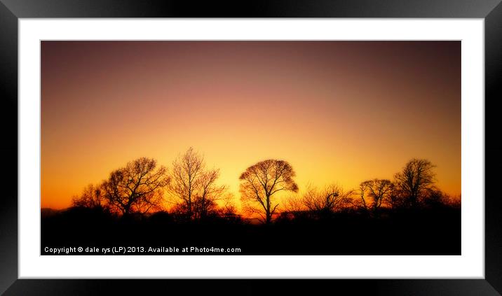soft sunset Framed Mounted Print by dale rys (LP)