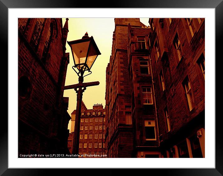 off the royal mile2 Framed Mounted Print by dale rys (LP)
