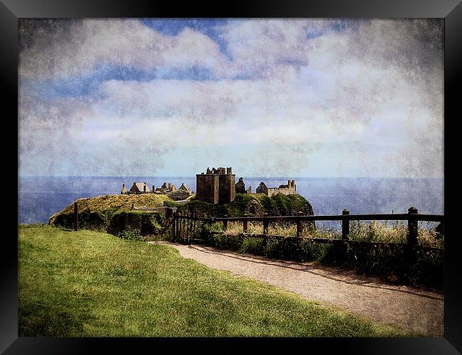 dunnottar castle2 Framed Print by dale rys (LP)