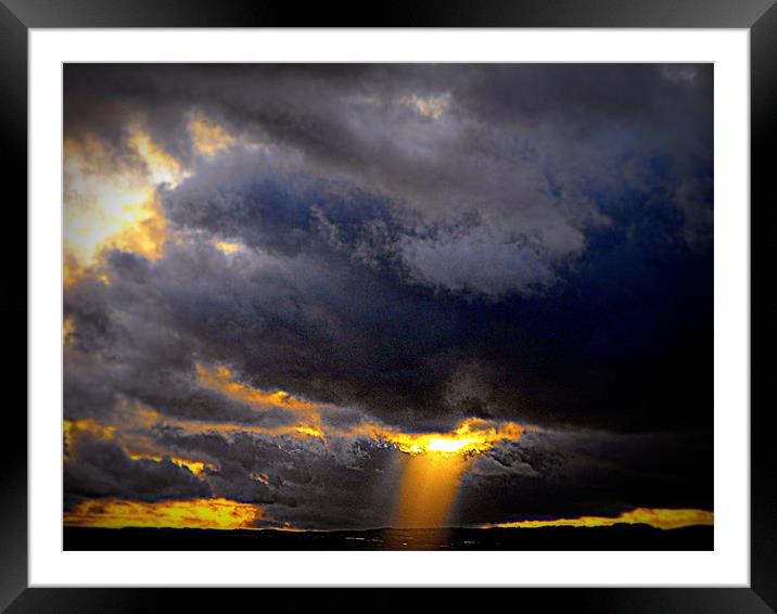 ray of hope Framed Mounted Print by dale rys (LP)
