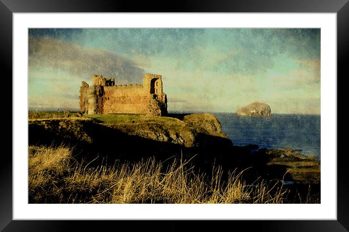 moody tantallon castle Framed Mounted Print by dale rys (LP)