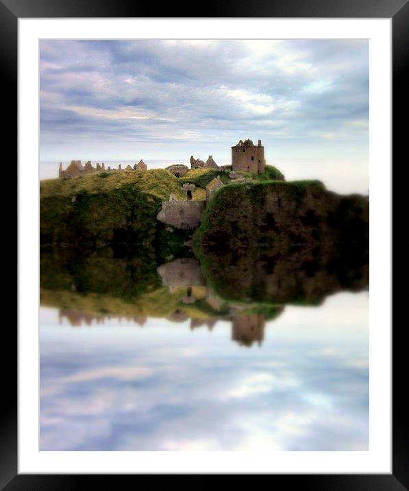 dunnottar reflection Framed Mounted Print by dale rys (LP)