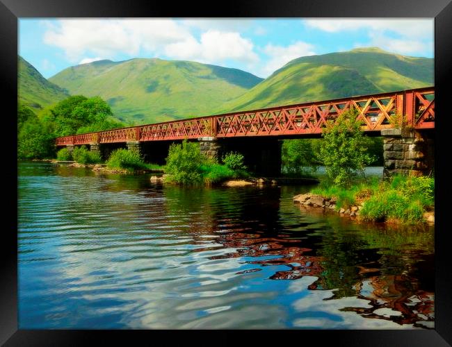 loch awe rail bridge Framed Print by dale rys (LP)