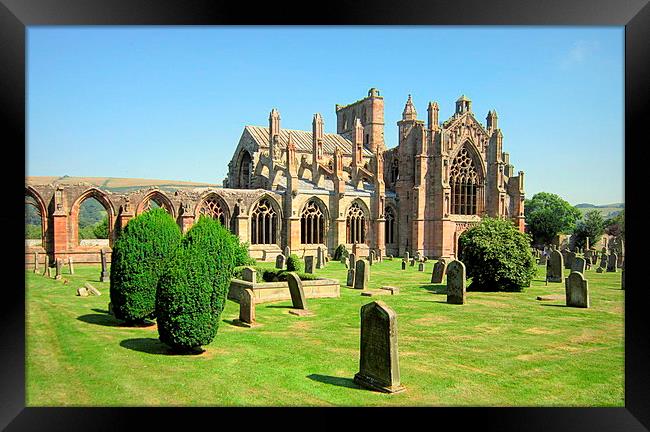  MELROSE ABBEY Framed Print by dale rys (LP)