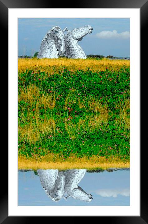  down at the kelpies Framed Mounted Print by dale rys (LP)