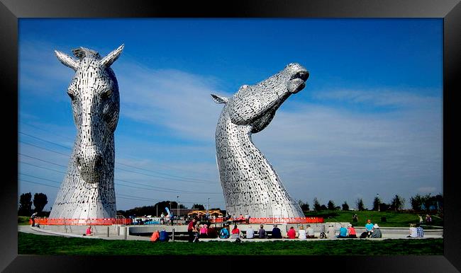  the kelpies    Framed Print by dale rys (LP)