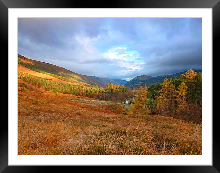  hills around killin Framed Mounted Print by dale rys (LP)