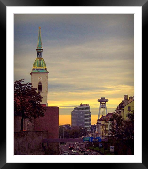  bratislava  Framed Mounted Print by dale rys (LP)