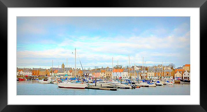  anstruther harbor   Framed Mounted Print by dale rys (LP)