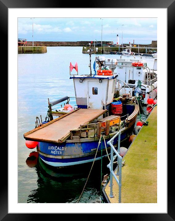  anstruther harbor Framed Mounted Print by dale rys (LP)