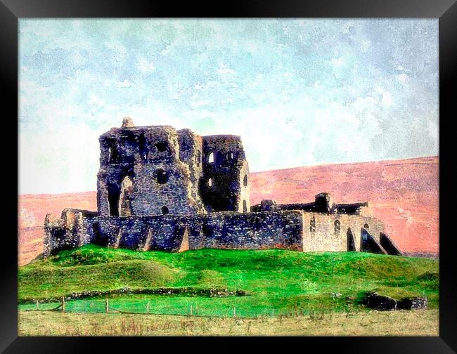  auchindoun castle - scotland Framed Print by dale rys (LP)