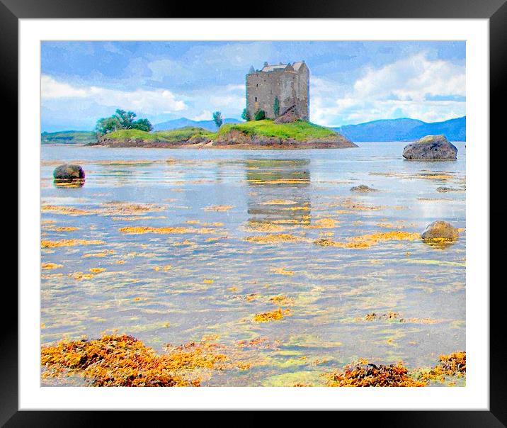  castle stalker - scotland argyll and bute Framed Mounted Print by dale rys (LP)