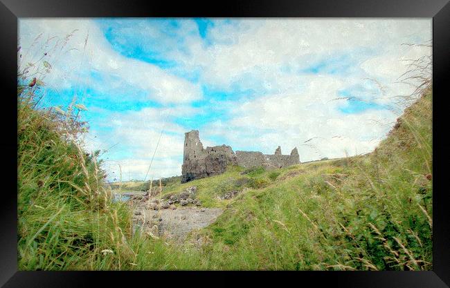  dunure castle-scotland   Framed Print by dale rys (LP)