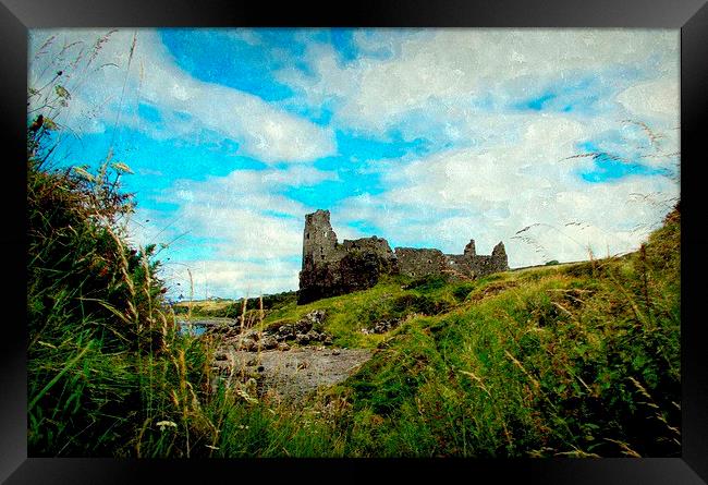  dunure castle-scotland   Framed Print by dale rys (LP)