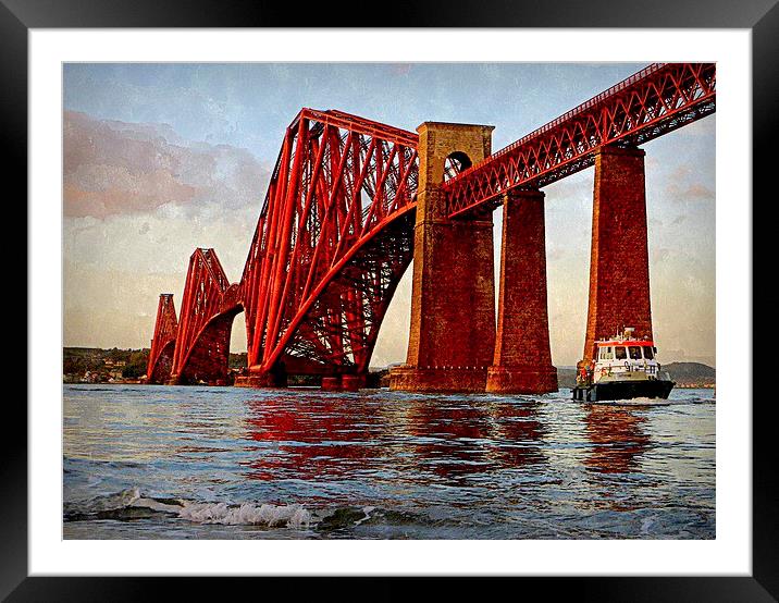  forth rail bridge   Framed Mounted Print by dale rys (LP)