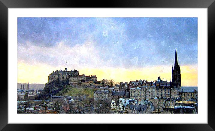  edinburgh skyline Framed Mounted Print by dale rys (LP)