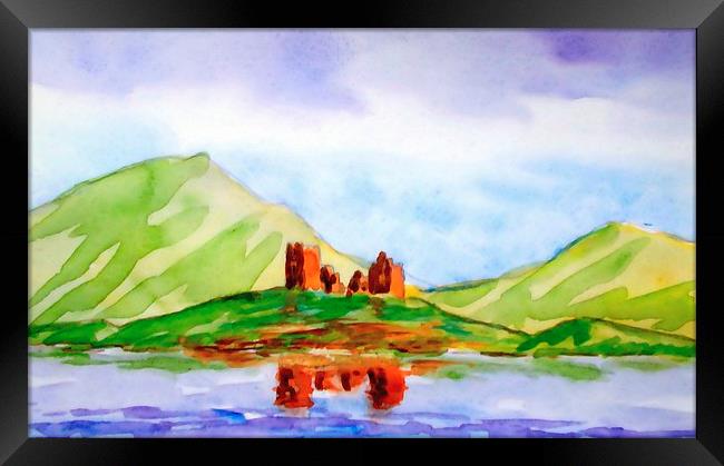  colorful highlands-scotland Framed Print by dale rys (LP)