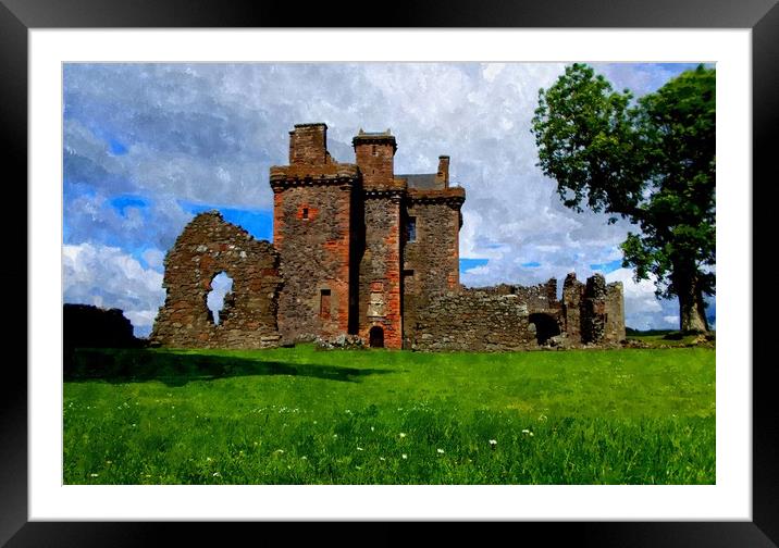 balvaird castle-scotland Framed Mounted Print by dale rys (LP)