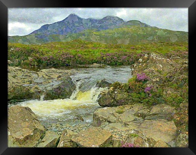the cuillins - skye Framed Print by dale rys (LP)