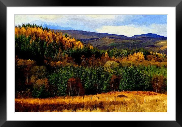 highlands fall Framed Mounted Print by dale rys (LP)