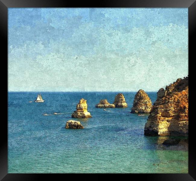down at the algarve Framed Print by dale rys (LP)