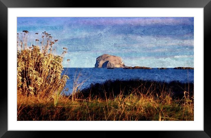 BASS ROCK  Framed Mounted Print by dale rys (LP)