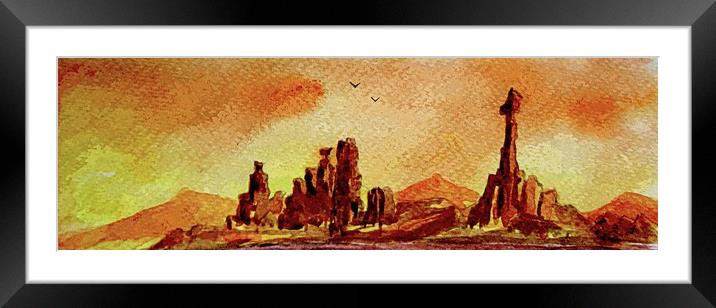 THE WILD WEST Framed Mounted Print by dale rys (LP)
