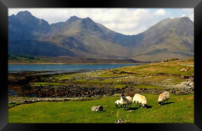 loch slapin-skye Framed Print by dale rys (LP)