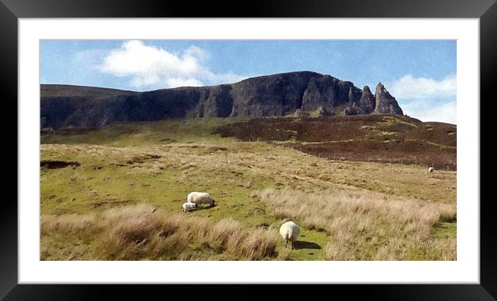 QUIRAING SKYE 3 Framed Mounted Print by dale rys (LP)