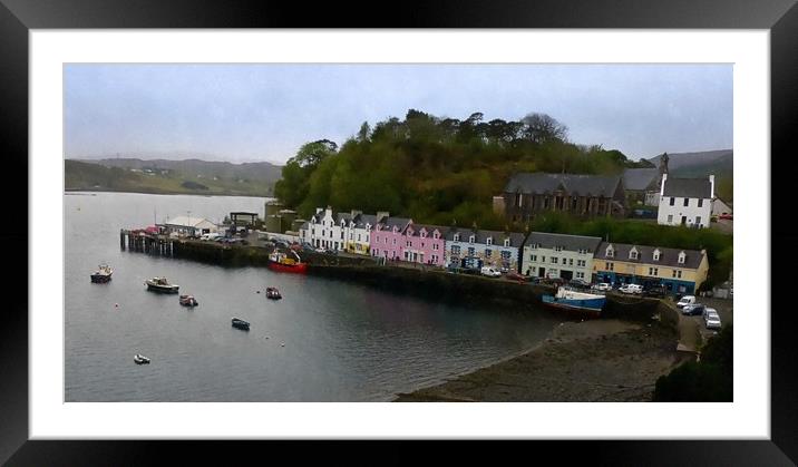 portree-skye Framed Mounted Print by dale rys (LP)