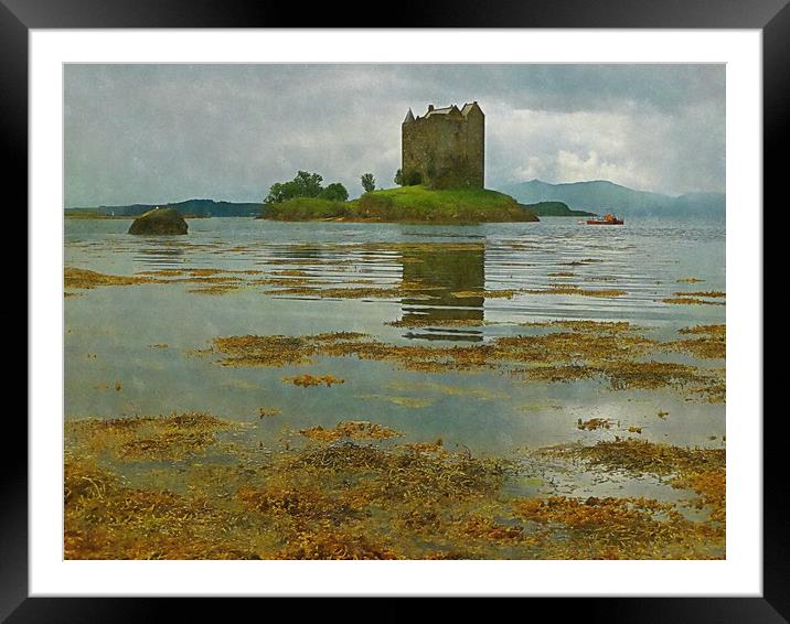 castle stalker argyll and bute   Framed Mounted Print by dale rys (LP)