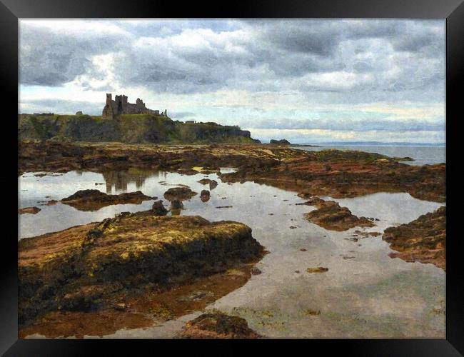 TANTALLON CASTLE3 Framed Print by dale rys (LP)