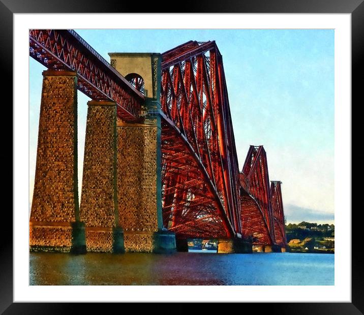 forth rail bridge Framed Mounted Print by dale rys (LP)