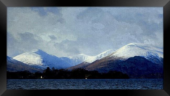 loch lomond in winter Framed Print by dale rys (LP)
