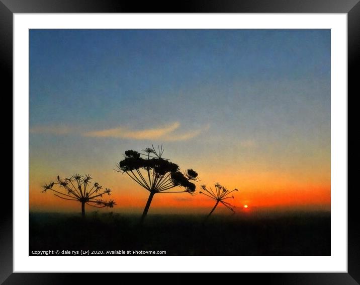 edinburgh sunset Framed Mounted Print by dale rys (LP)