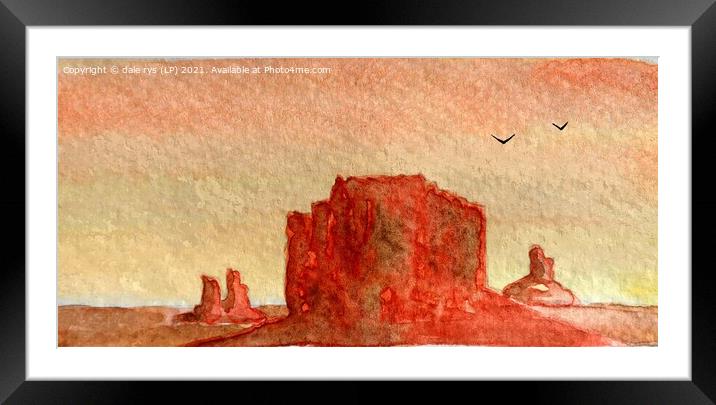 monument valley Framed Mounted Print by dale rys (LP)