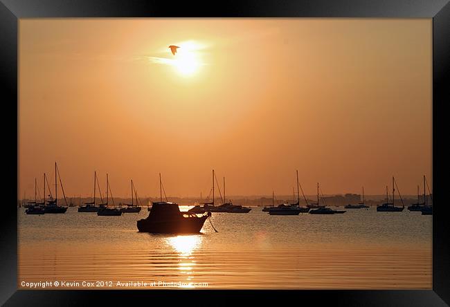 Poole Harbour Dorset Framed Print by Kevin Cox