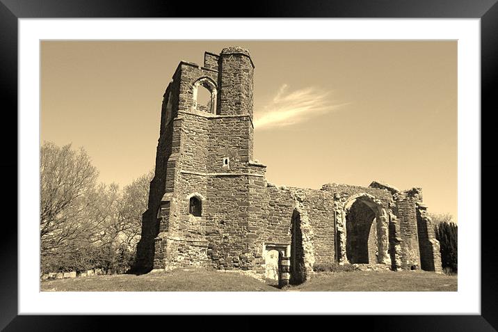 St Marys Church Clophill Framed Mounted Print by Donna Townsend