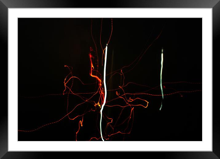 Strange Lights Framed Mounted Print by Andrew Bailey