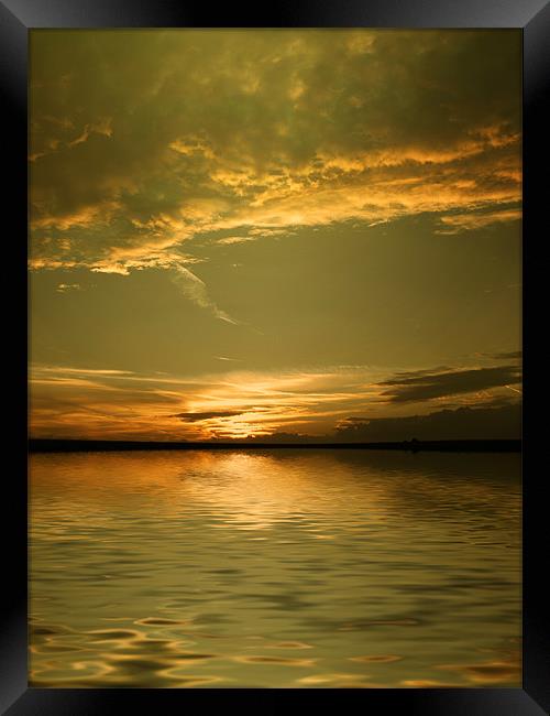 Moody Water Framed Print by Andrew Bailey