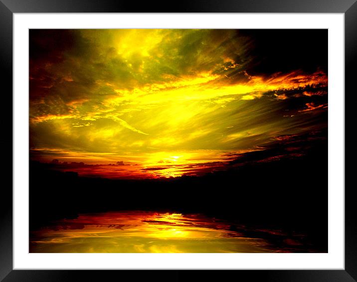 Moody Sky Framed Mounted Print by Andrew Bailey