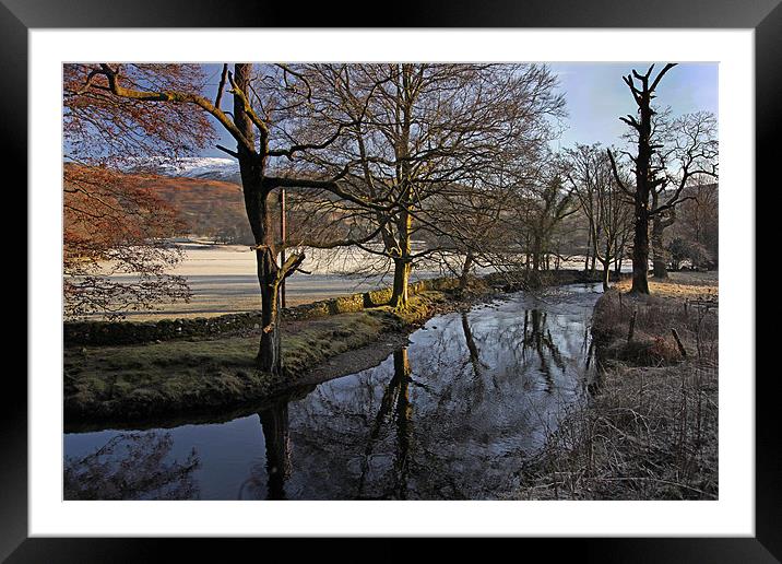 Reflections Framed Mounted Print by Paul McKenzie
