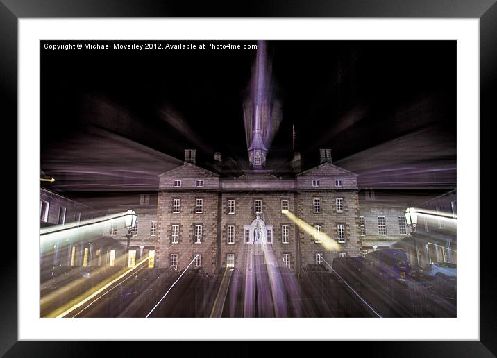 Zoom burst, Robert Gordons College Aberdeen Framed Mounted Print by Michael Moverley