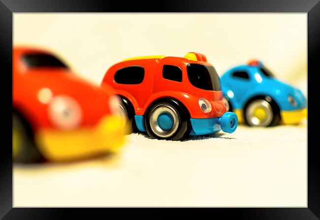 Colourful Toy Cars Framed Print by Michael Moverley