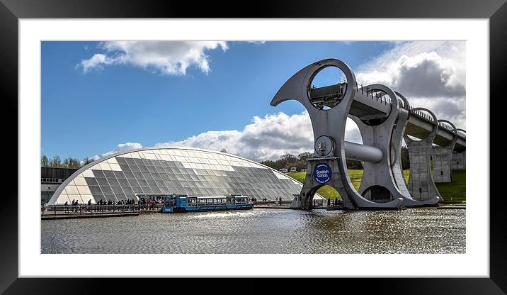 Falkirk Wheel Framed Mounted Print by Michael Moverley