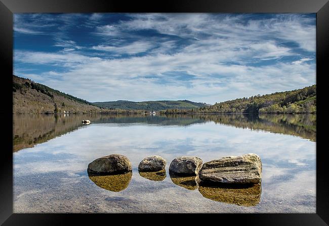 Reflections on Loch Achilty Framed Print by Michael Moverley