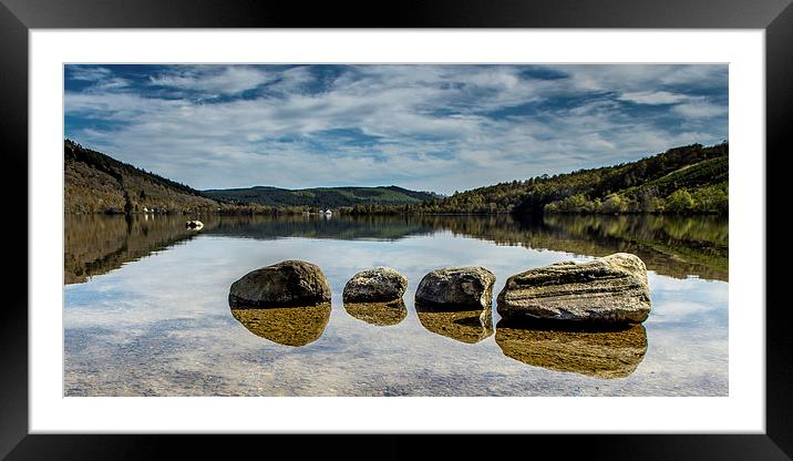 Reflections of Loch Achilty Framed Mounted Print by Michael Moverley